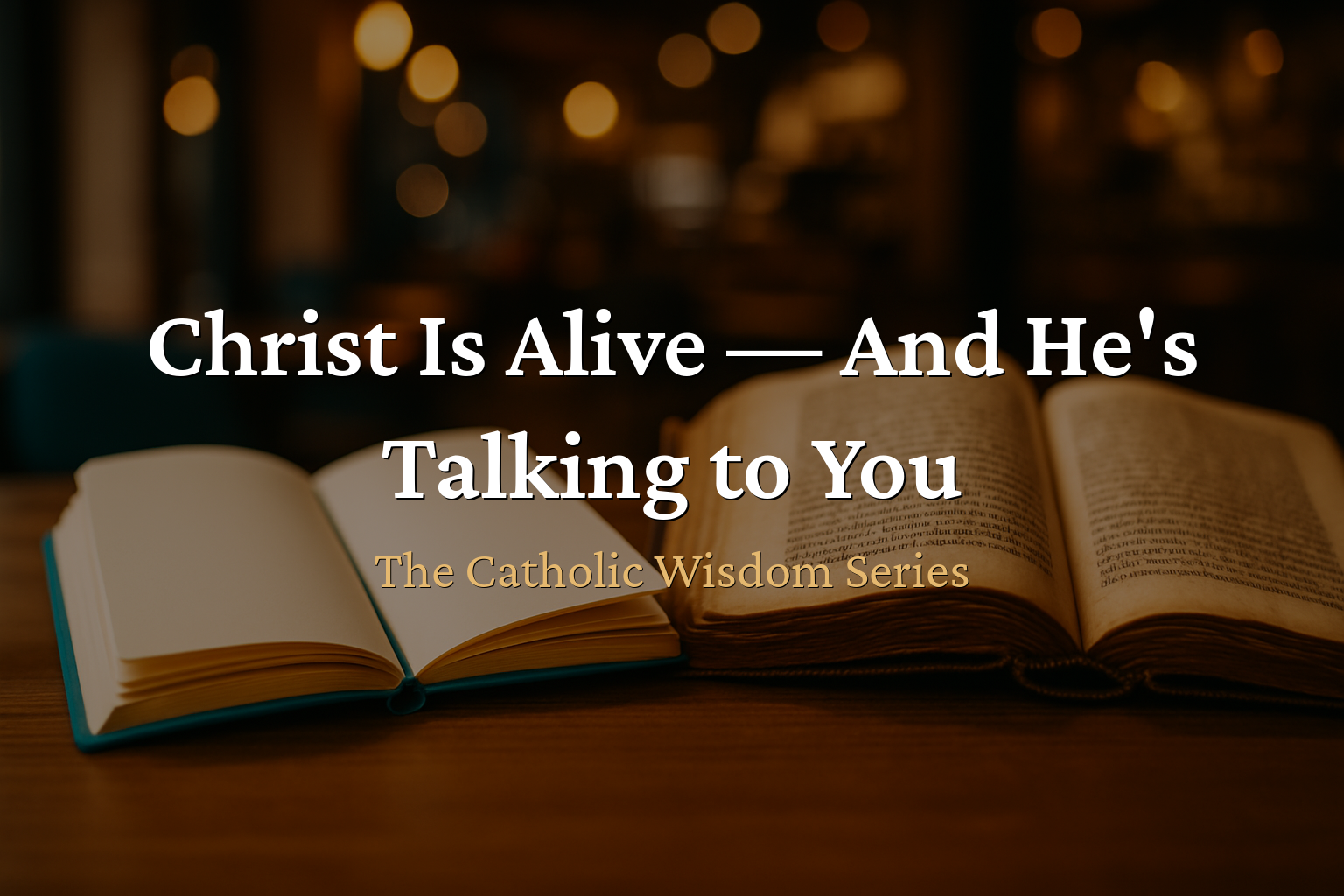 The Catholic Wisdom — Christ Is Alive — And He's Talking to You