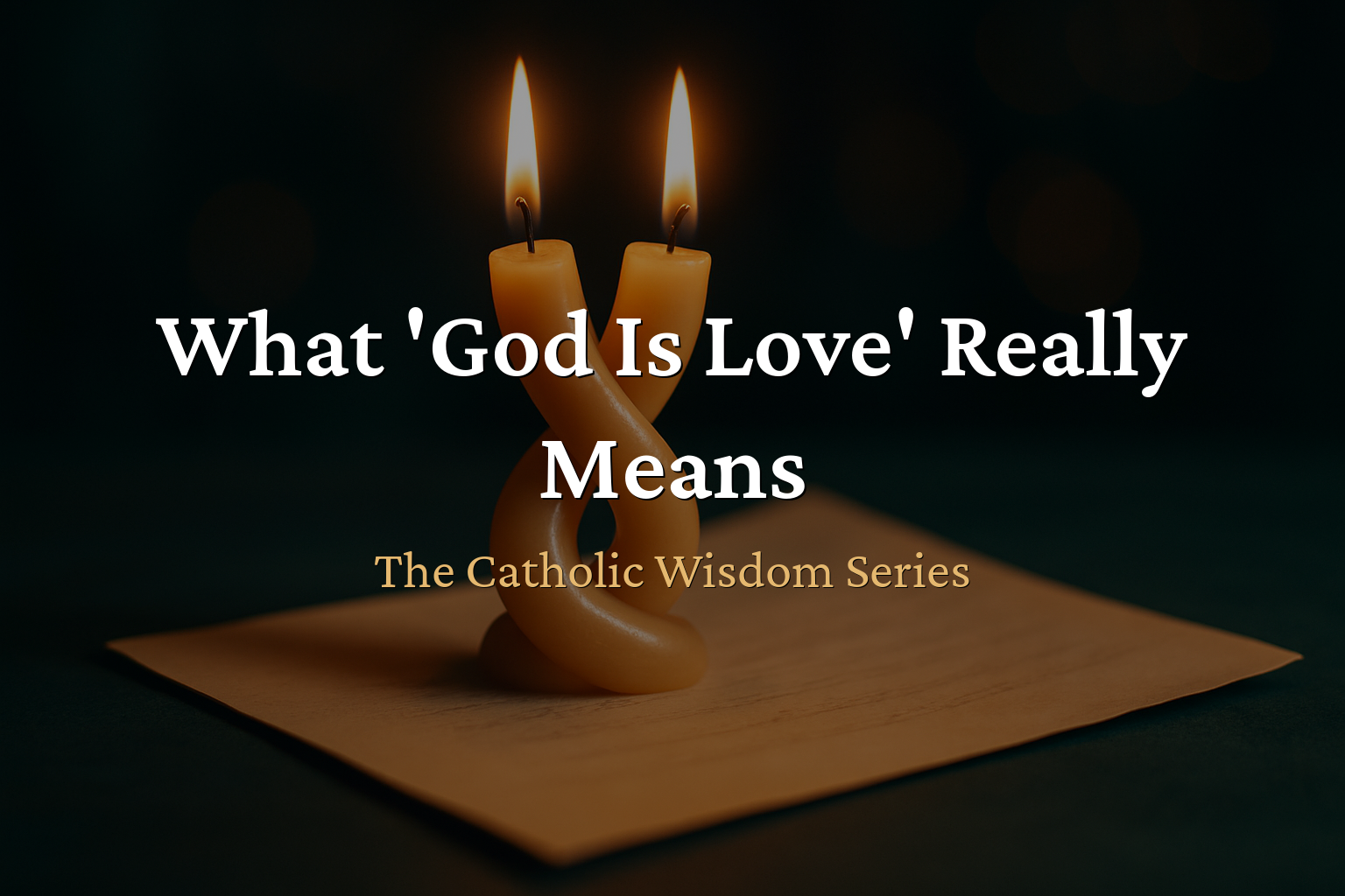 The Catholic Wisdom — What 'God Is Love' Actually Means for Your Relationships