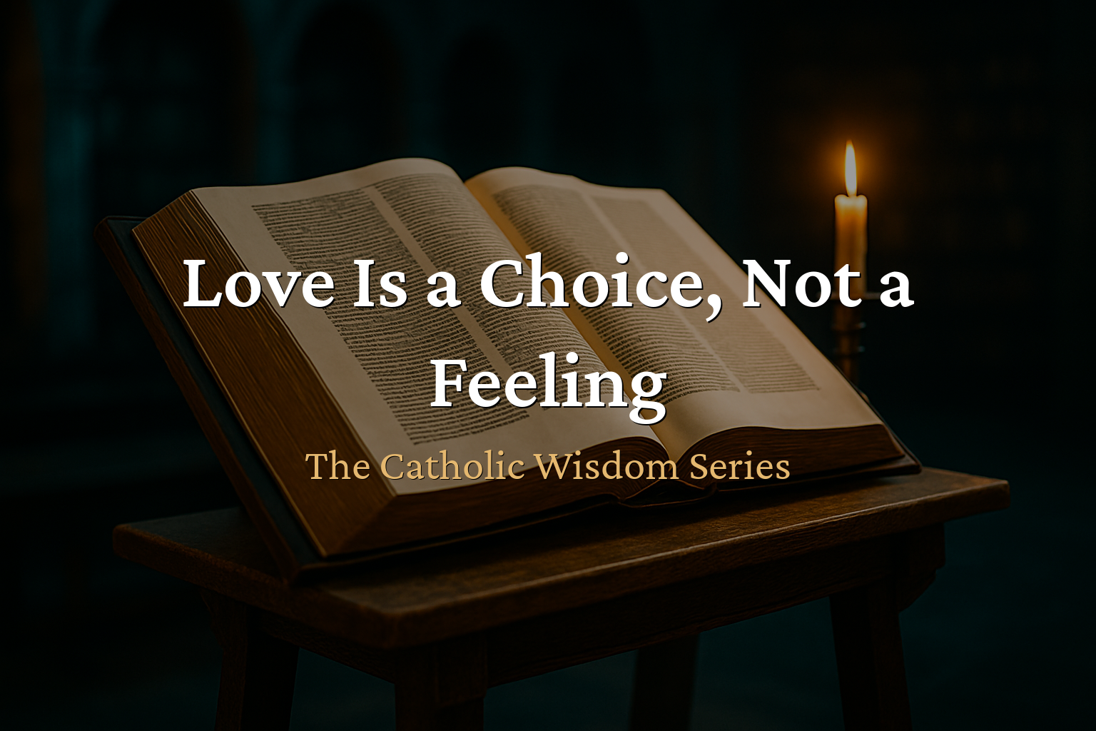 The Catholic Wisdom — St. Thomas Aquinas on Why Love Is a Choice
